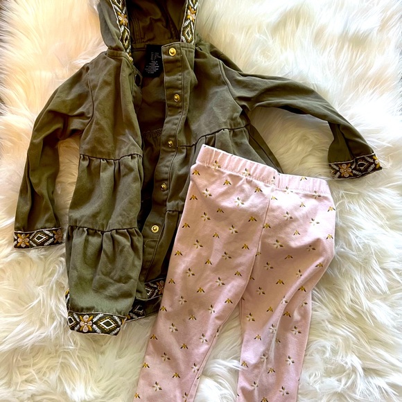 Toddler Girls Jacket and Leggings Set Size 24 mos - Picture 1 of 4